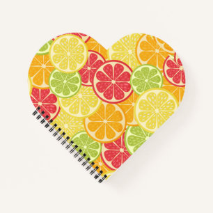 Cartoon Citrus Notebook Notizbuch