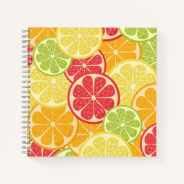 Cartoon Citrus Notebook Notizbuch