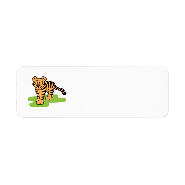 Cartoon Clip Art Bengalisch Tiger Big Cat mit Stre (Vorne)