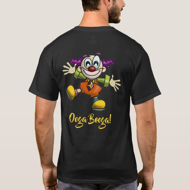 Cartoon Clown Ooga Booga T-Shirt (Rückseite)