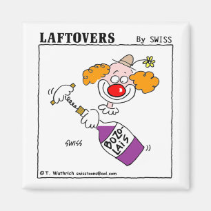 Cartoon Clown Weinprobe Gastgeschenk Magnet