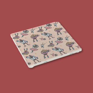 Cartoon Coffee Bean Dance Party Glasuntersetzer