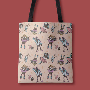 Cartoon Coffee Bean Dance Party Tasche
