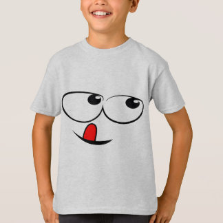 Cartoon Comic-Gesicht T-Shirt