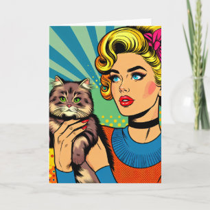 Cartoon Comic Pop Kunst, Dichtung und Musik Karte