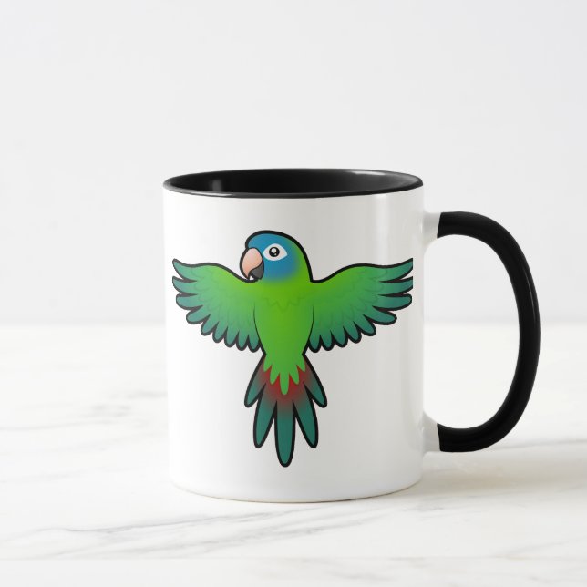 Cartoon Conure/Lorikeet/Papagei Tasse (Rechts)