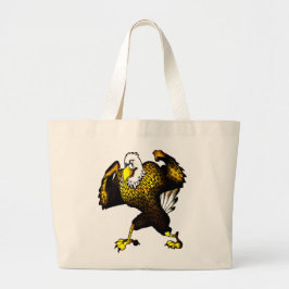 Cartoon Cooler Blick Adler Tote Tasche
