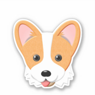 Cartoon Corgi Aufkleber