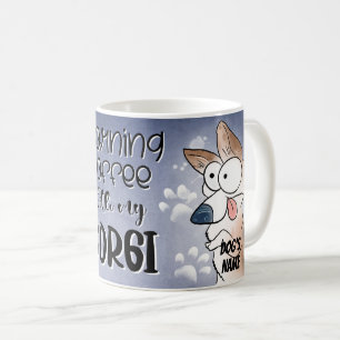 Cartoon Corgi Dog Kaffee Tasse, Cup Kaffeetasse