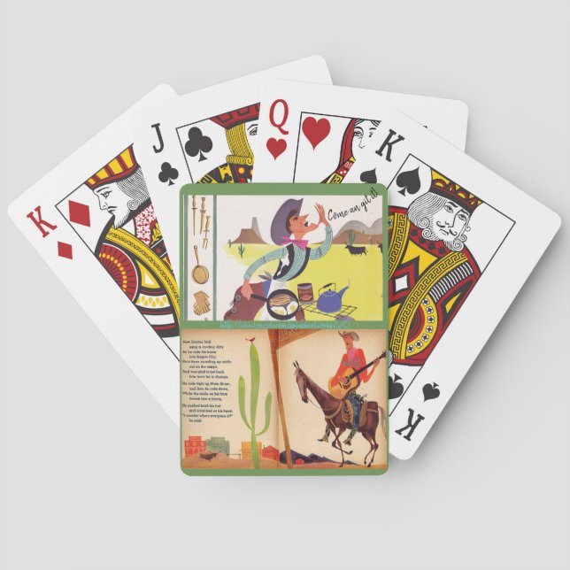 "Cartoon Cowboys" Spielkarten (Rückseite)