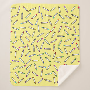Cartoon Crayon Pattern Sherpadecke