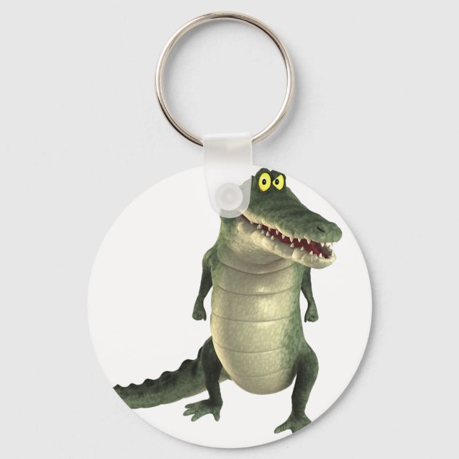 Cartoon Crocodile Schlüsselanhänger (Vorderseite)