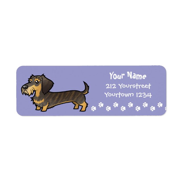 Cartoon Dackel (Drahthaarterrier) (Vorne)