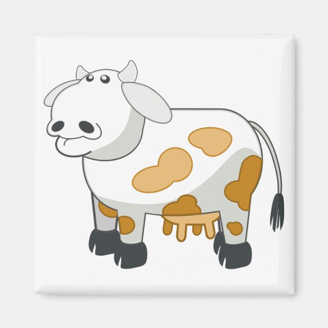 Cartoon Dairy Cow Magnet (Vorne)