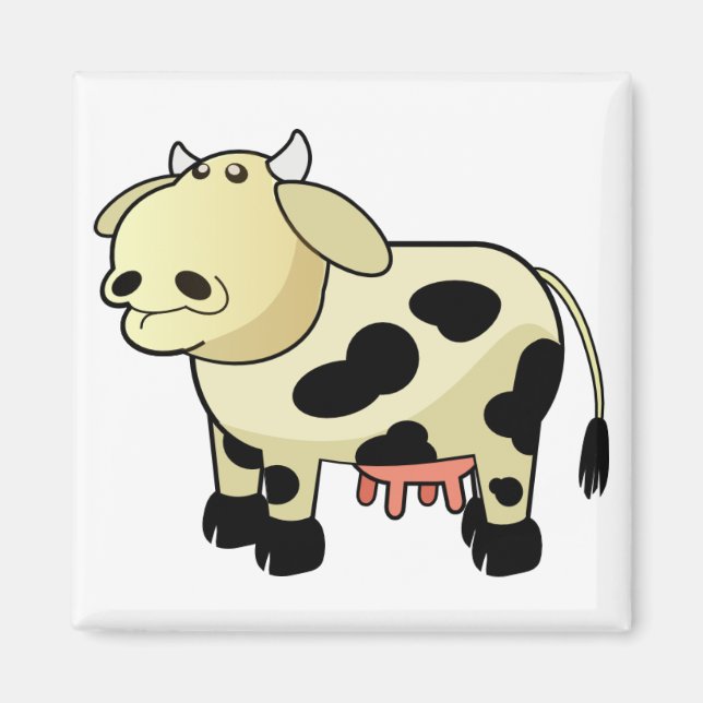 Cartoon Dairy Cow Magnet (Vorne)