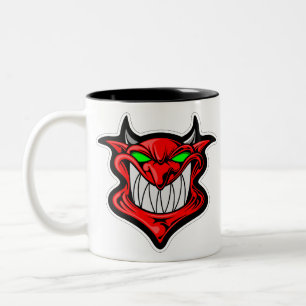 Cartoon-Dämon Zweifarbige Tasse