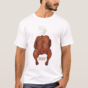 Cartoon-Darstellung von Hähnchen T-Shirt