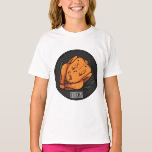 Cartoon-Darstellung von Hähnchen T-Shirt