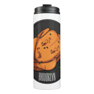 Cartoon-Darstellung von Hähnchen Thermosbecher