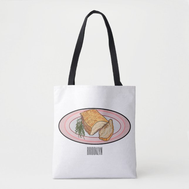 Cartoon-Darstellung von Schweinebauch Tasche (Vorderseite)