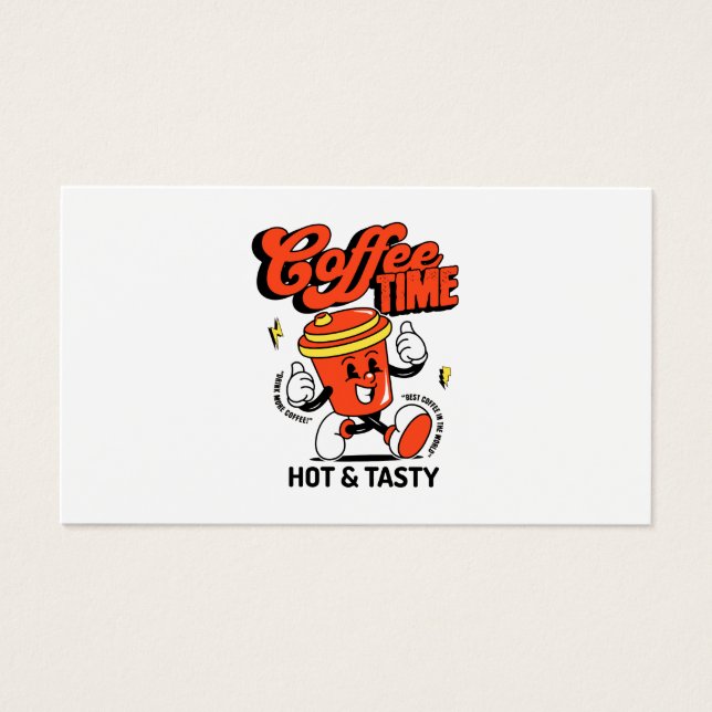 Cartoon de café rétro (Devant)