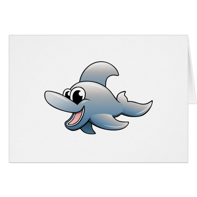 Cartoon-Delphin (Vorderseite (Horizontal))