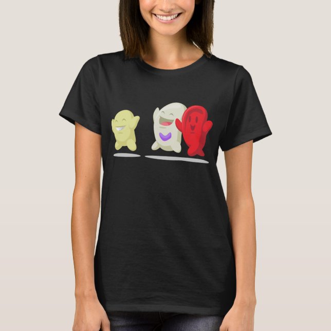 Cartoon der Blutzelle - Erythrozyte, Leukozyten, T-Shirt (Vorderseite)