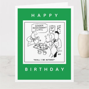 Cartoon der Geschlechtszuweisung Karte