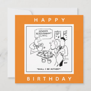 Cartoon der Geschlechtszuweisung Karte