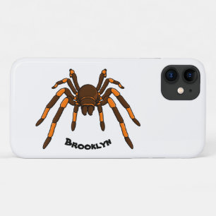 Cartoon der graubraunen und orangen Spinne Case-Mate iPhone Hülle