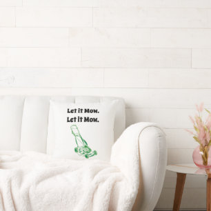 Cartoon der Rasenmäher - Lass It Mow Design Kissen
