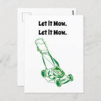 Cartoon der Rasenmäher - Lass It Mow Design