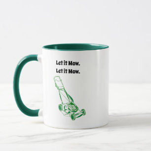Cartoon der Rasenmäher - Lass It Mow Design Tasse