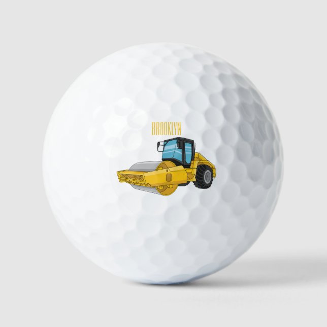 Cartoon der Straßenwalze Golfball (Vorderseite)