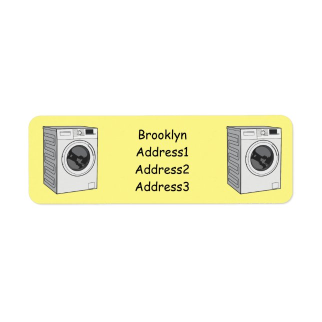 Cartoon der Waschmaschine (Vorne)