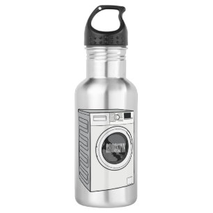 Cartoon der Waschmaschine Edelstahlflasche