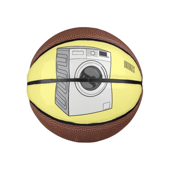 Cartoon der Waschmaschine Mini Basketball (Vorderseite)