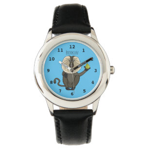 Cartoon des Affen Armbanduhr