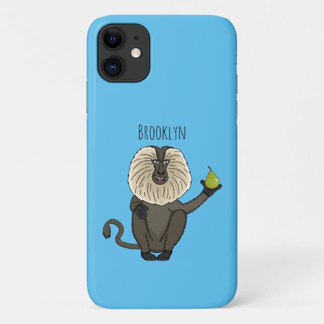 Cartoon des Affen Case-Mate iPhone Hülle (Rückseite)