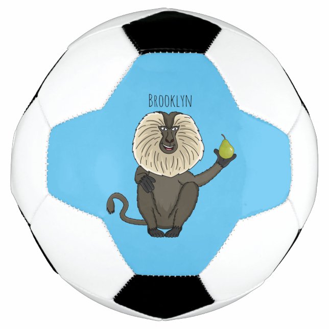 Cartoon des Affen Fußball (Vorderseite)
