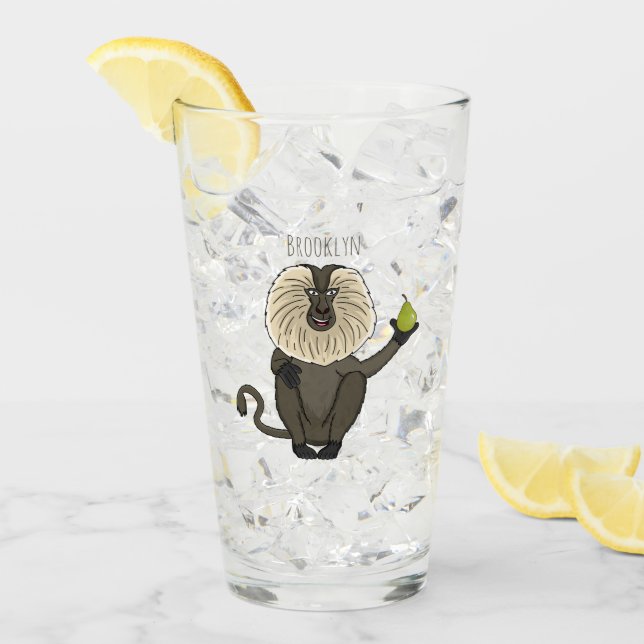 Cartoon des Affen Glas (Vorderseite Ice)
