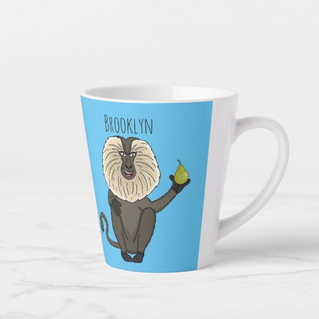 Cartoon des Affen Milchtasse (Rechts)
