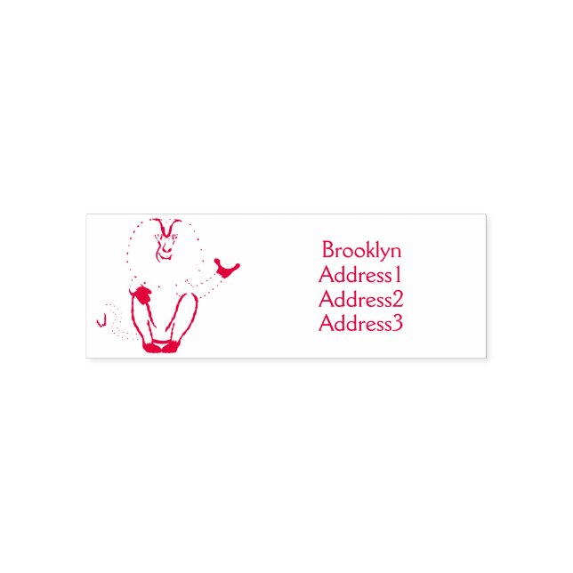 Cartoon des Affen Permastempel (Design)