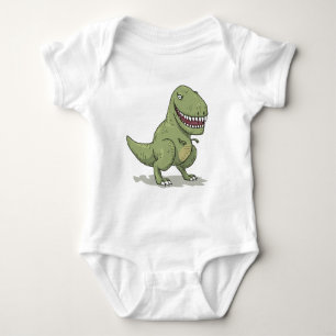 Cartoon des Dinosaurier-T Rex Baby Strampler