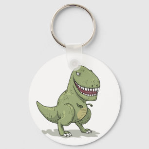 Cartoon des Dinosaurier-T Rex Schlüsselanhänger