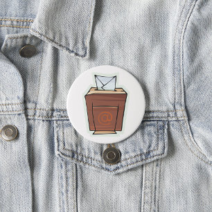 Cartoon des E-Mail-Postfachs Button