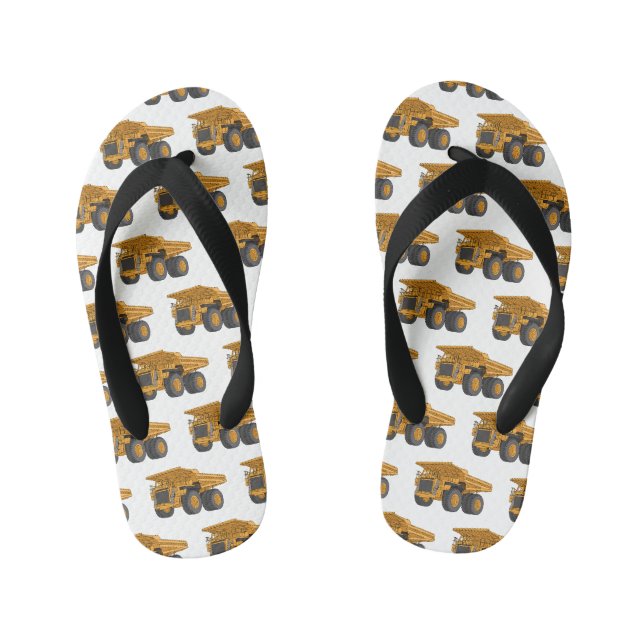 Cartoon des Lastkraftwagens Kinderbadesandalen (Fußbett)