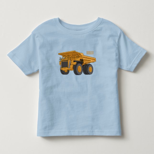 Cartoon des Lastkraftwagens Kleinkind T-shirt (Vorderseite)