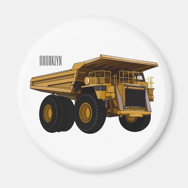 Cartoon des Lastkraftwagens Magnet (Vorne)