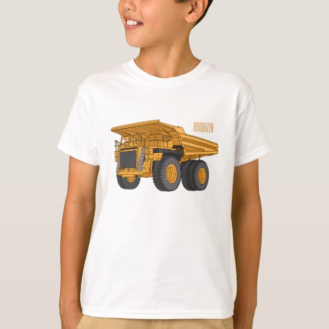 Cartoon des Lastkraftwagens T-Shirt (Vorderseite)
